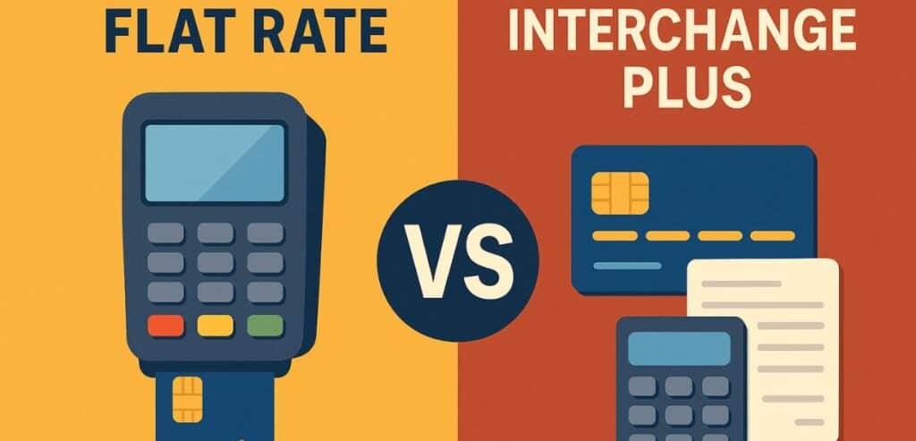 Flat rate vs interchange-plus pricing